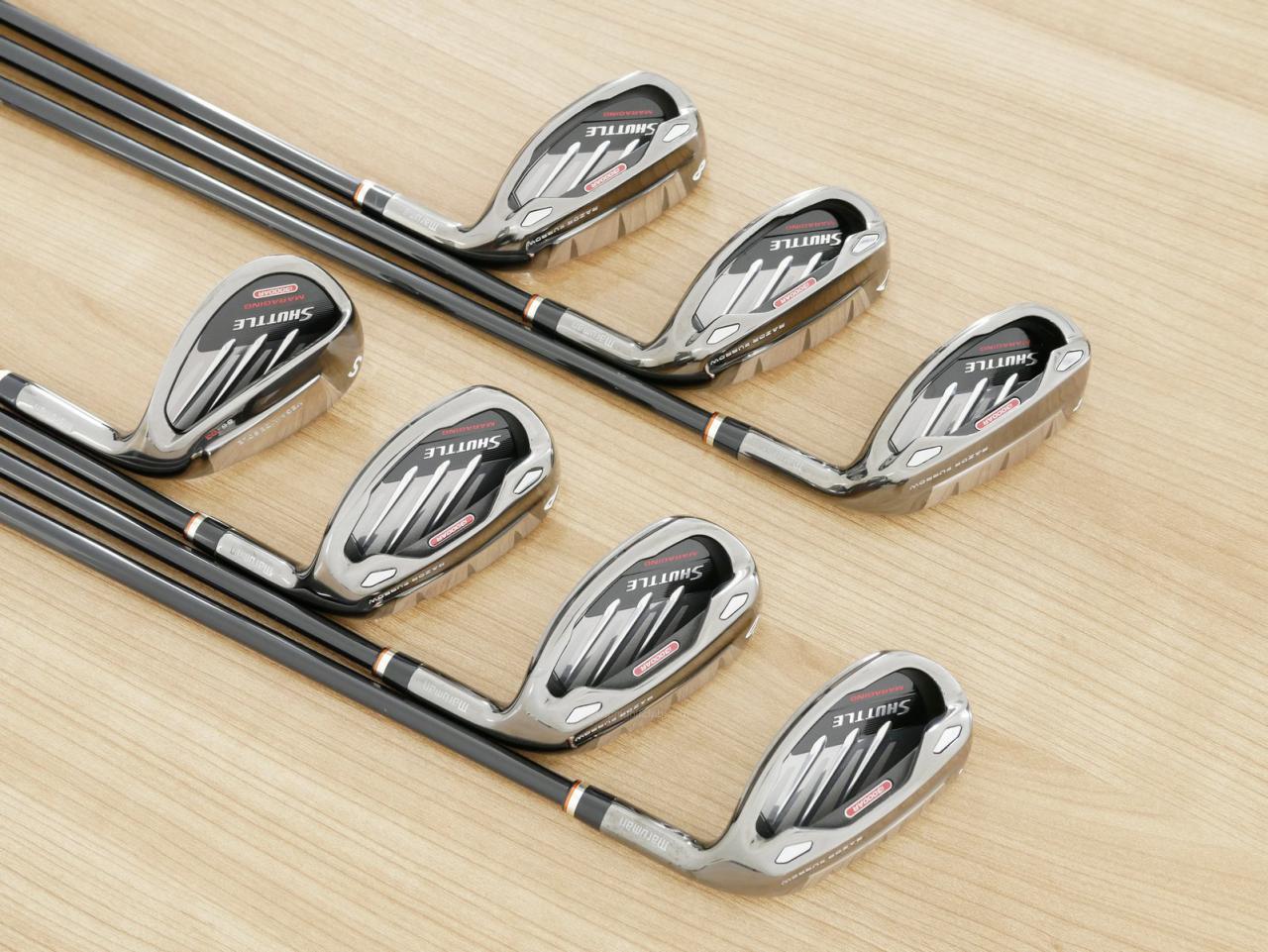 Iron set : Maruman : ชุดเหล็กกระเทย Maruman Shuttle i3000AR (ตีง่าย ไกลมาก) มีเหล็ก 6-10,Pw,Sw (7 ชิ้น) ก้านกราไฟต์ Flex R