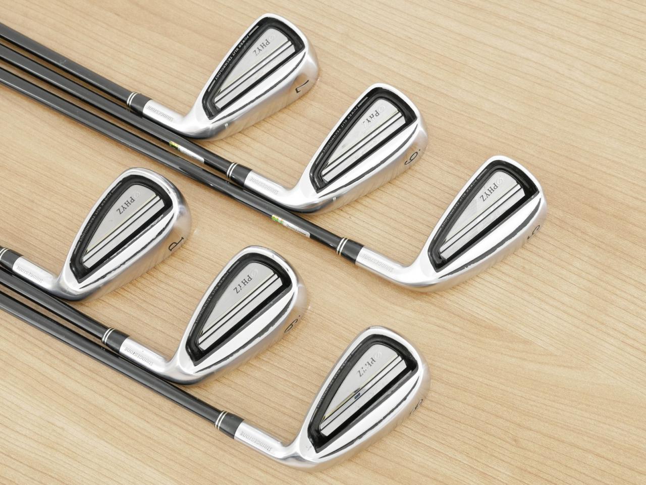 Iron set : Tourstage : ชุดเหล็ก Tourstage PHYZ III (ปี 2017 ซีรี่ย์ท๊อป ใบใหญ่ ตีง่าย ไกล) มีเหล็ก 5-Pw (6 ชิ้น) ก้านกราไฟต์ Flex R