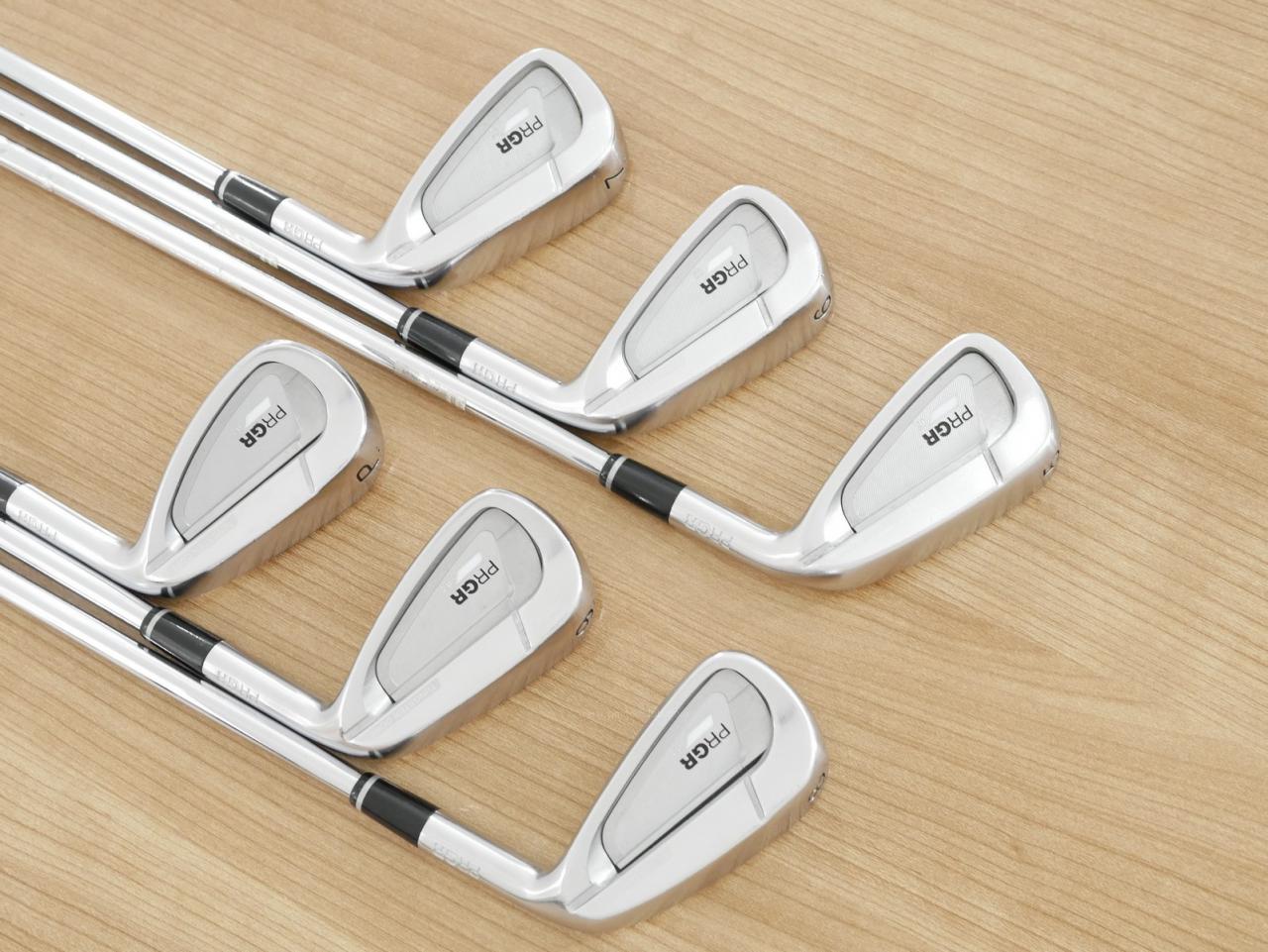 Iron set : PRGR : ชุดเหล็ก PRGR 02 Forged (ปี 2021 นุ่มมาก หายาก) มีเหล็ก 5-Pw (6 ชิ้น) ก้านเหล็ก NS Pro 950 NEO Flex SR
