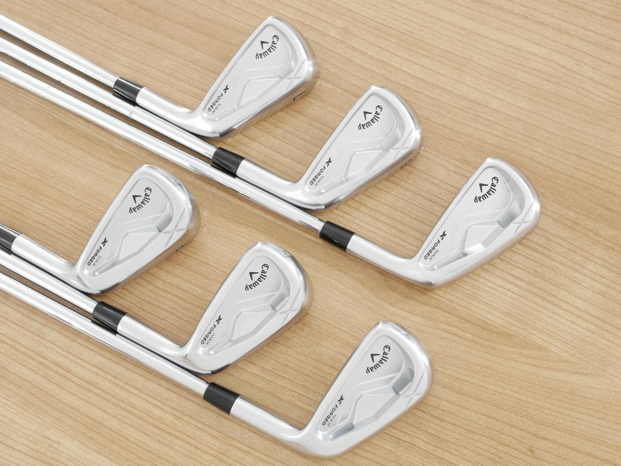 Iron set : Callaway : ชุดเหล็ก Callaway X Forged MAX (รุ่นล่าสุด ออกปี 2025) มีเหล็ก 5-Pw (6 ชิ้น) ก้านเหล็ก NS Pro Modus 105 Flex S