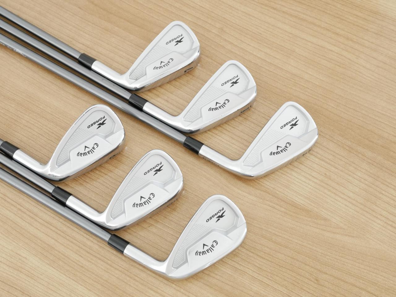 Iron set : Callaway : ชุดเหล็ก Callaway X Forged Star (ออกปี 2021) มีเหล็ก 5-Pw (6 ชิ้น) ก้านกราไฟต์ Fujikura MC 80 Flex S