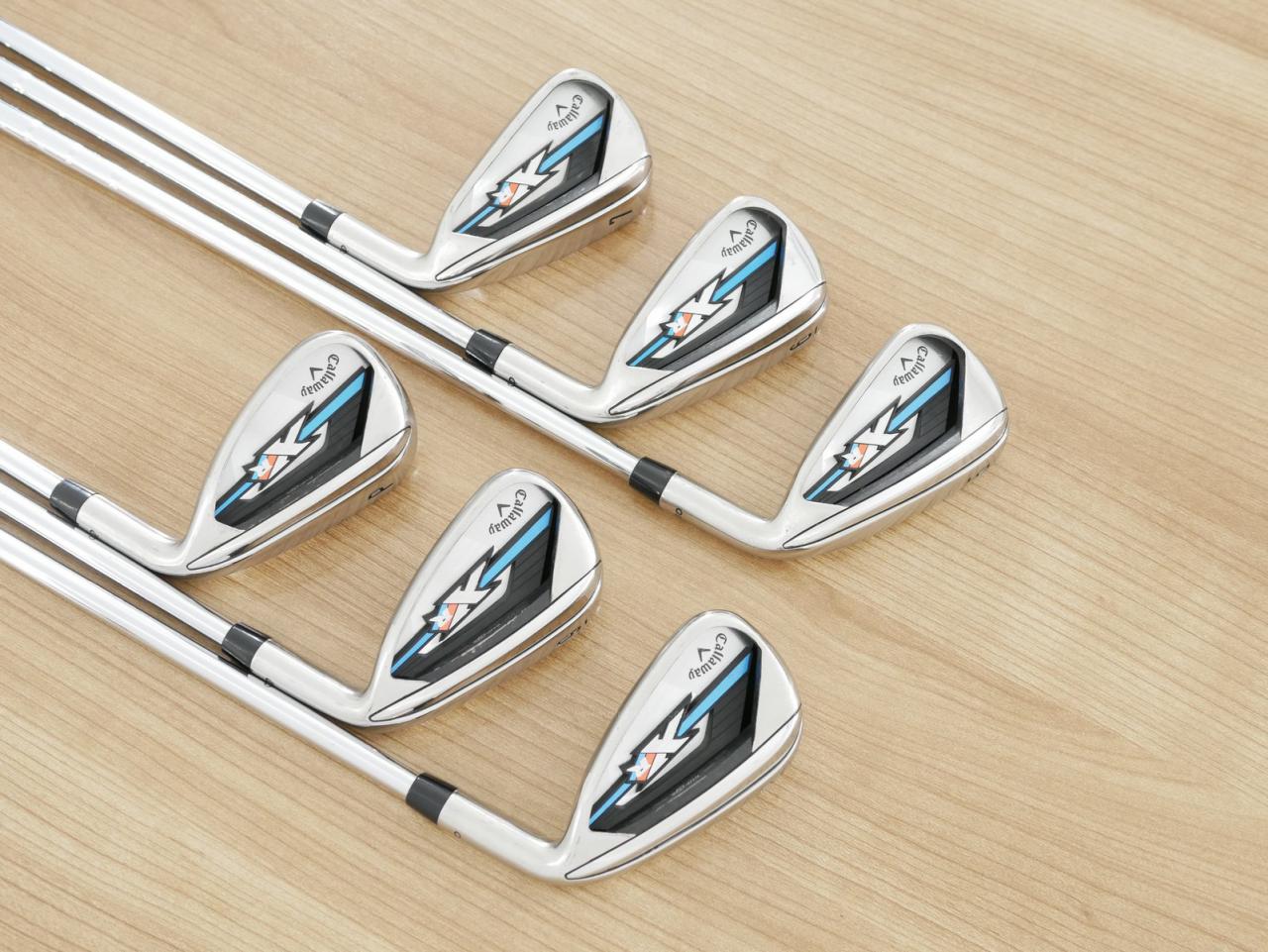 Iron set : Callaway : ชุดเหล็ก Callaway XR OS (ใบใหญ่ ตีง่ายมาก) มีเหล็ก 5-Pw (6 ชิ้น) ก้านเหล็ก NS Pro 850 Flex R