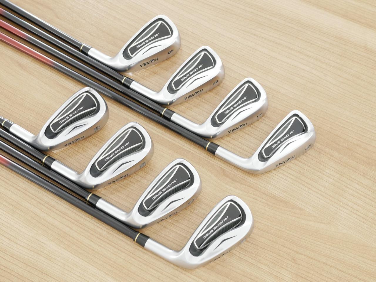 Iron set : Honma : ชุดเหล็ก Honma AMAZING Spec (หน้าเด้ง โกงองศาสุดๆ ไกลที่สุด) มีเหล็ก 6-11,Aw,Sw (8 ชิ้น ระยะเทียบเท่า 5-Pw,Aw,Sw) ก้านกราไฟต์ Flex R