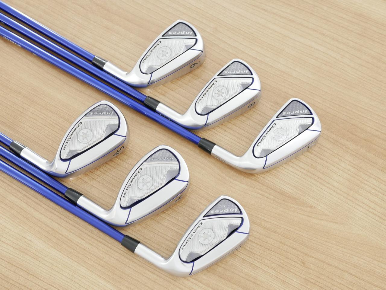 Iron set : Yamaha : ชุดเหล็ก Yamaha Inpres DriveStar (ออกปี 2023 ตีไกลที่สุด ไกลกว่าเหล็กทั่วไป 2 เบอร์ หน้าเด้งมากๆ) มีเหล็ก 7-Pw,Aw,As (6 ชิ้น) ก้านกราไฟต์ Fujikura Speeder NX M423i Flex SR