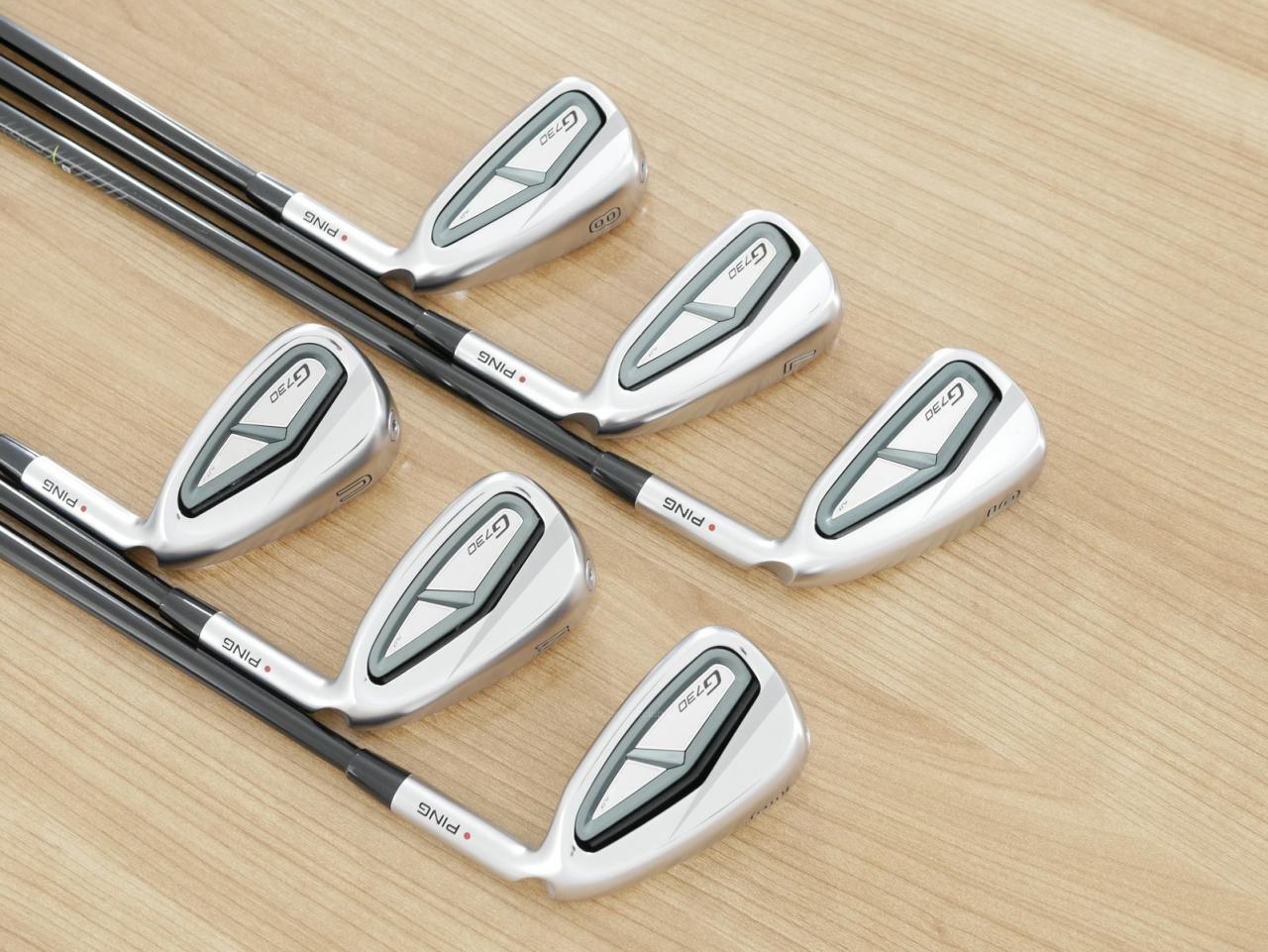 Iron set : Ping : ชุดเหล็ก Ping G730 (รุ่นล่าสุด ปี 2024 Japan Spec. ใบใหญ่ ง่ายที่สุด ไกลที่สุดของ Ping) มีเหล็ก 6-Pw,Aw (6 ชิ้น) ก้านกราไฟต์ Ping ALTA J CB Flex R