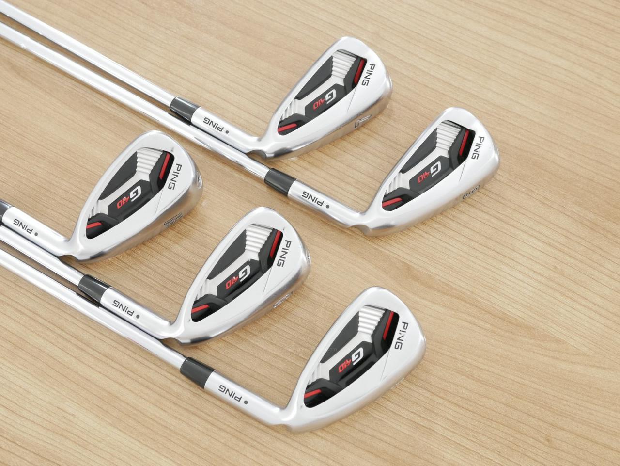 Iron set : Ping : ชุดเหล็ก Ping G410 (รุ่นปี 2019 Japan Spec. ใบใหญ่ ง่าย ไกล) มีเหล็ก 6-Pw (5 ชิ้น) ก้านเหล็ก NS Pro ZELOS 6 Flex R