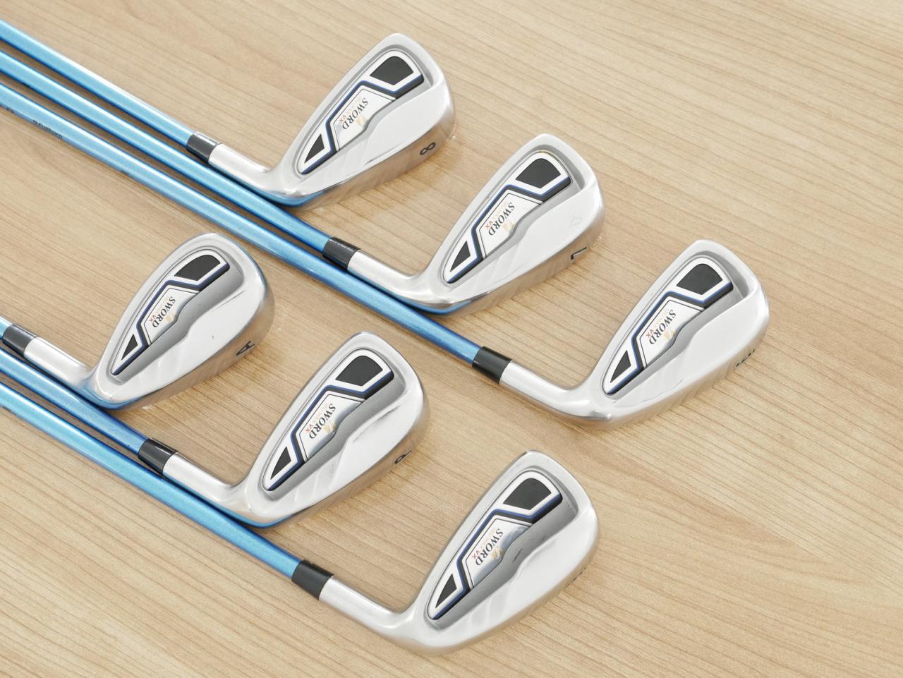 Iron set : Katana : ชุดเหล็ก Katana Sword Izu Max VX (หน้าเด้ง) มีเหล็ก 6-Pw,Aw (6 ชิ้น) ก้านกราไฟต์ Fujikura Speeder 589 Flex R