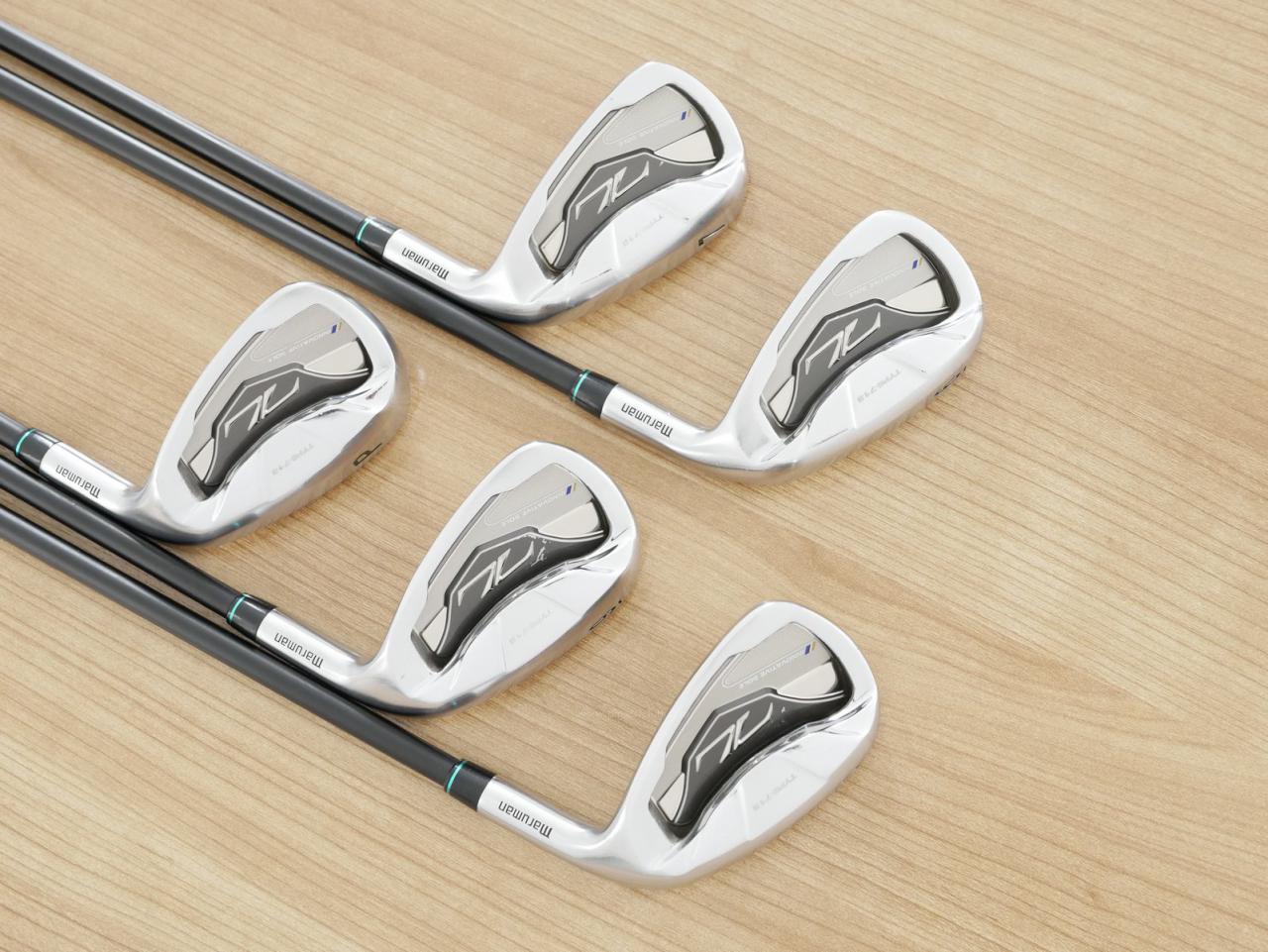 Iron set : Maruman : ชุดเหล็ก Maruman ZETA Type 713 (ใบใหญ่ หน้าเด้ง ตีไกลมาก) มีเหล็ก 6-Pw (5 ชิ้น) ก้านกราไฟต์ Flex R