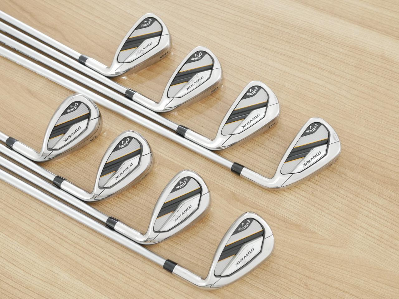 Iron set : Callaway : ชุดเหล็ก Callaway Mavrik (ปี 2020 ตีง่าย ไกลมากๆ) มีเหล็ก 6-Pw,Aw,Gw,Sw (8 ชิ้น) ก้านกราไฟต์ Mitsubishi Diamana 50 Flex S