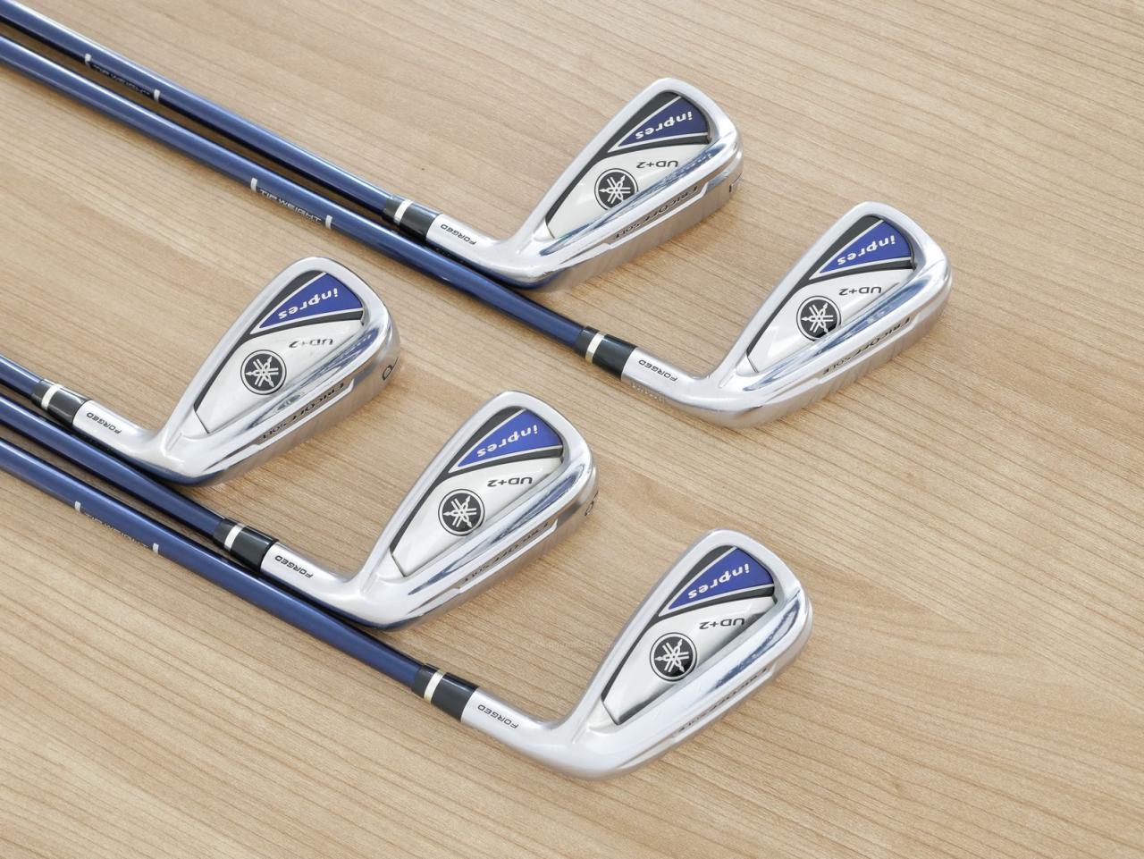 Iron set : Yamaha : ชุดเหล็ก Yamaha Inpres UD+2 (ออกปี 2019 ตีไกลที่สุด ไกลกว่าเหล็กทั่วไป 2 เบอร์ หน้าเด้ง COR 0.822) มีเหล็ก 6-Pw (5 ชิ้น) ก้านกราไฟต์ Flex SR