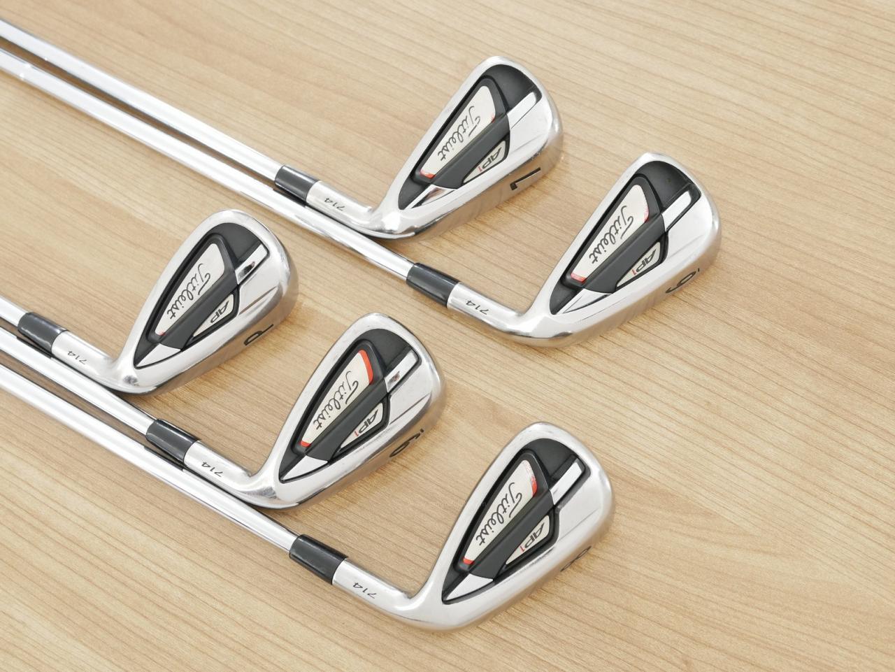 Iron set : Titleist : ชุดเหล็ก Titleist AP1 714 มีเหล็ก 6-Pw (5 ชิ้น) ก้านเหล็ก NS Pro 950 Flex R