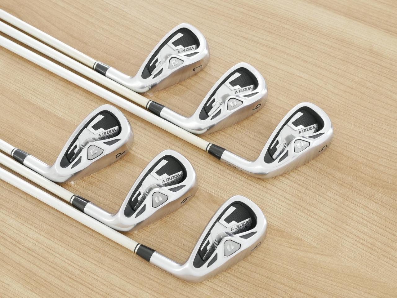 Iron set : Katana : ชุดเหล็ก Katana Voltio II Hi V (หน้าเด้ง ใบใหญ่ ตีง่าย ไกล สวย) มีเหล็ก 5-Pw ก้าน Tour AD VT-5 Flex R