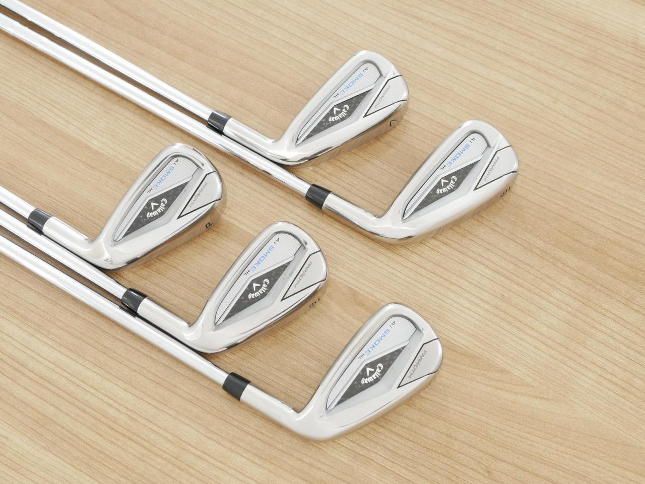 Iron set : Callaway : ชุดเหล็ก Callaway Paradym Ai Smoke HL (ออกปี 2024 ตีง่ายมาก ไกล Japan Spec.) มีเหล็ก 6-Pw (5 ชิ้น) ก้านเหล็ก NS Pro 950 NEO Flex S