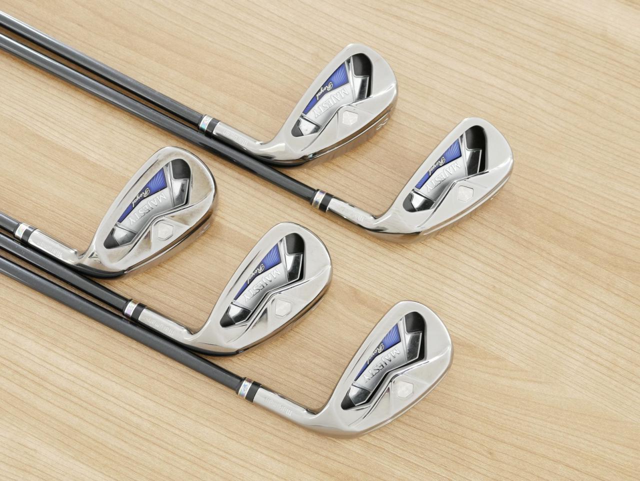 Iron set : Maruman : ชุดเหล็ก Maruman Majesty Royal Black (รุ่นท๊อปสุด ตีง่าย เด้ง ไกลมากๆ) มีเหล็ก 7-10,Pw (5 ชิ้น ระยะเทียบเท่า 6-Pw) ก้านกราไฟต์ Flex R