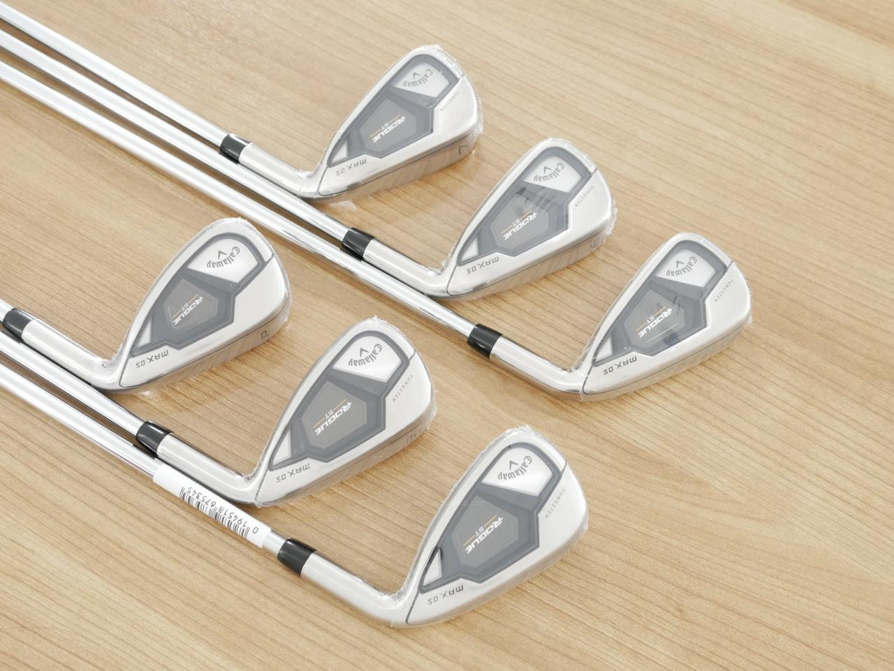 Iron set : Callaway : **ของใหม่ ยังไม่แกะพลาสติก** ชุดเหล็ก Callaway Rogue ST Max OS (ออกปี 2022 ตีง่ายสุดๆ ไกลสุดๆ) มีเหล็ก 5-Pw (6 ชิ้น) ก้านเหล็ก Dynamic Gold 95 R300