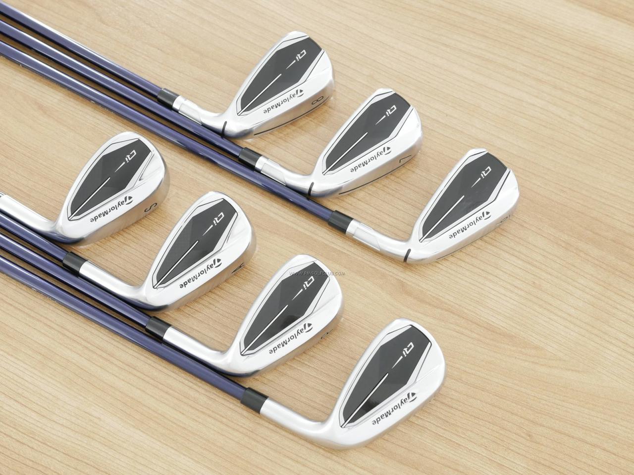 Iron set : Taylormade : ชุดเหล็ก Taylormade Qi (รุ่นล่าสุด ออกปี 2024 Japan Spec.) มีเหล็ก 6-Pw,Aw,Sw (7 ชิ้น) ก้านกราไฟต์ Mitsubishi Diamana TM60 Flex R