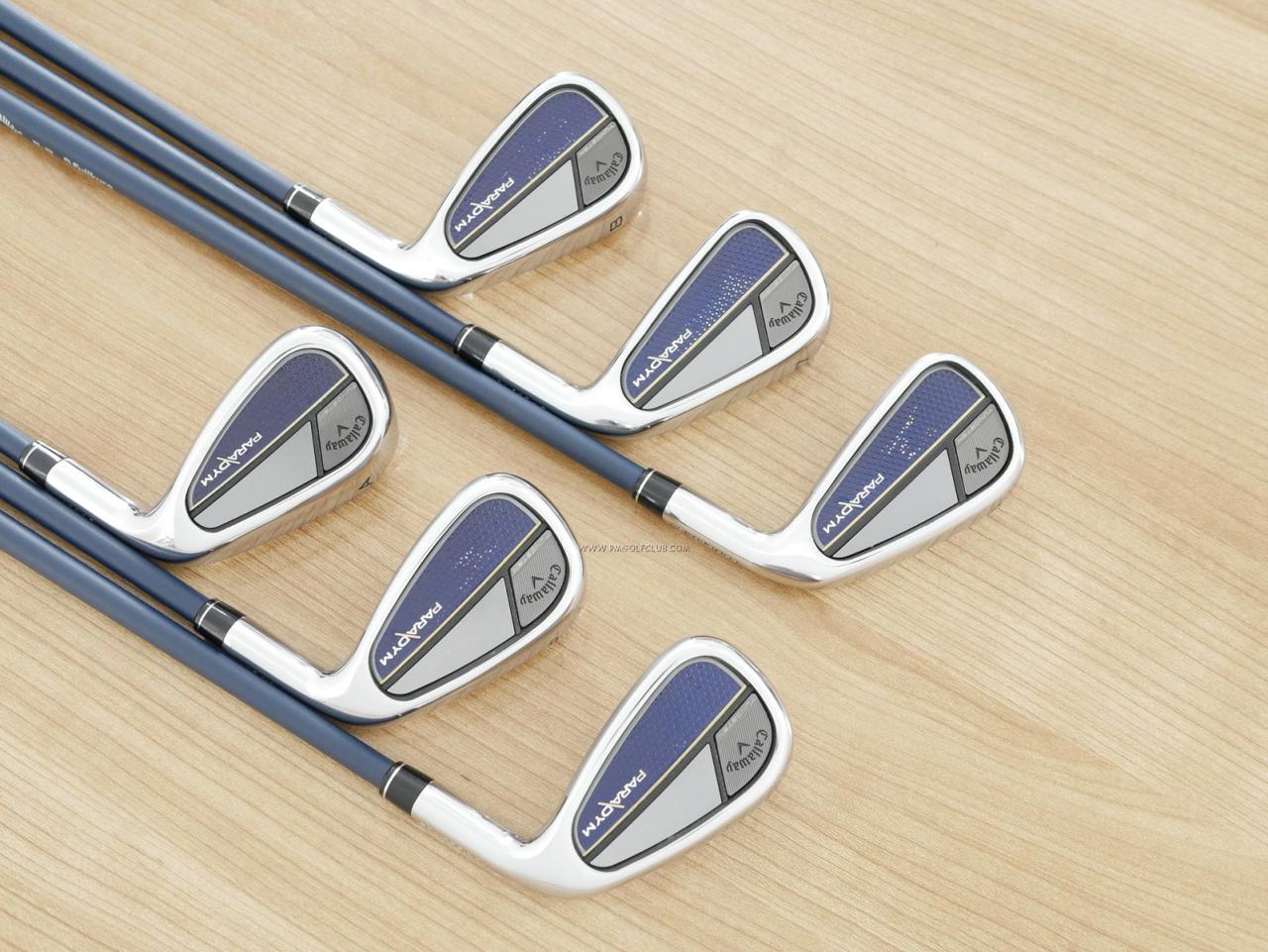 Iron set : Callaway : ชุดเหล็ก Callaway Paradym (รุ่นปี 2023 Japan Spec.) มีเหล็ก 6-Pw,Aw (6 ชิ้น) ก้านกราไฟต์ Fujikura VENTUS TR 5 Flex R