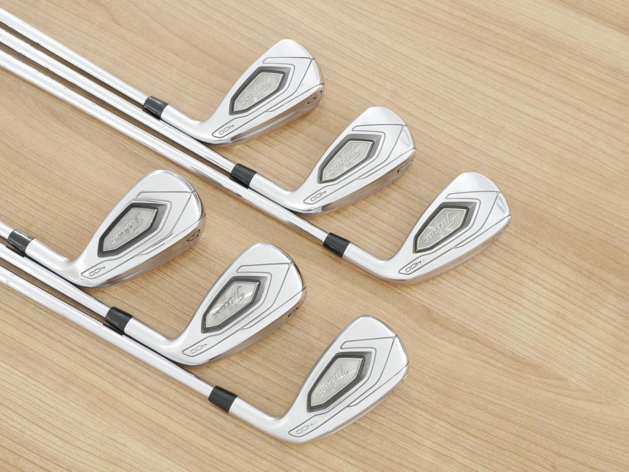 Iron set : Titleist : ชุดเหล็ก Titleist T400 (ตีง่ายที่สุด ไกลที่สุด ออกปี 2020) มีเหล็ก 6-Pw,43 (6 ชิ้น) ก้านเหล็ก NS Pro 950 NEO Flex S