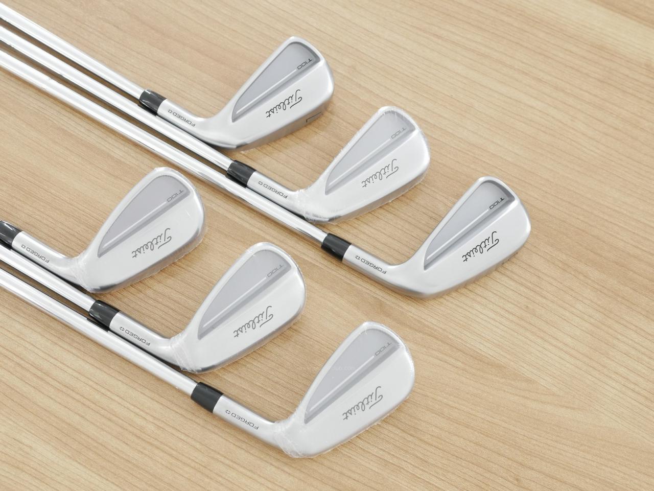 Iron set : Titleist : **ของใหม่** ชุดเหล็ก Titleist T100 Forged (รุ่นล่าสุด ออกปี 2025 นุ่ม แน่น คม) มีเหล็ก 5-Pw (6 ชิ้น) ก้านเหล็ก True Temper AMT White Flex S