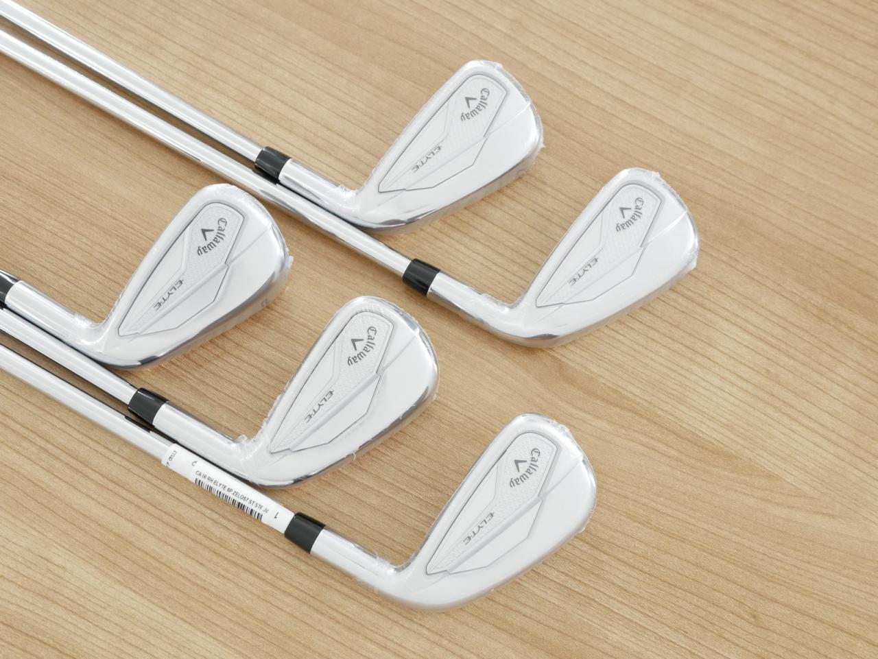 Iron set : Callaway : **ของใหม่ ยังไม่แกะพลาสติก** ชุดเหล็ก Callaway ELYTE (ออกปี 2025 ตีง่ายมาก ไกล Japan Spec.) มีเหล็ก 6-Pw (5 ชิ้น) ก้านเหล็ก NS Pro Zelos 7 Flex S