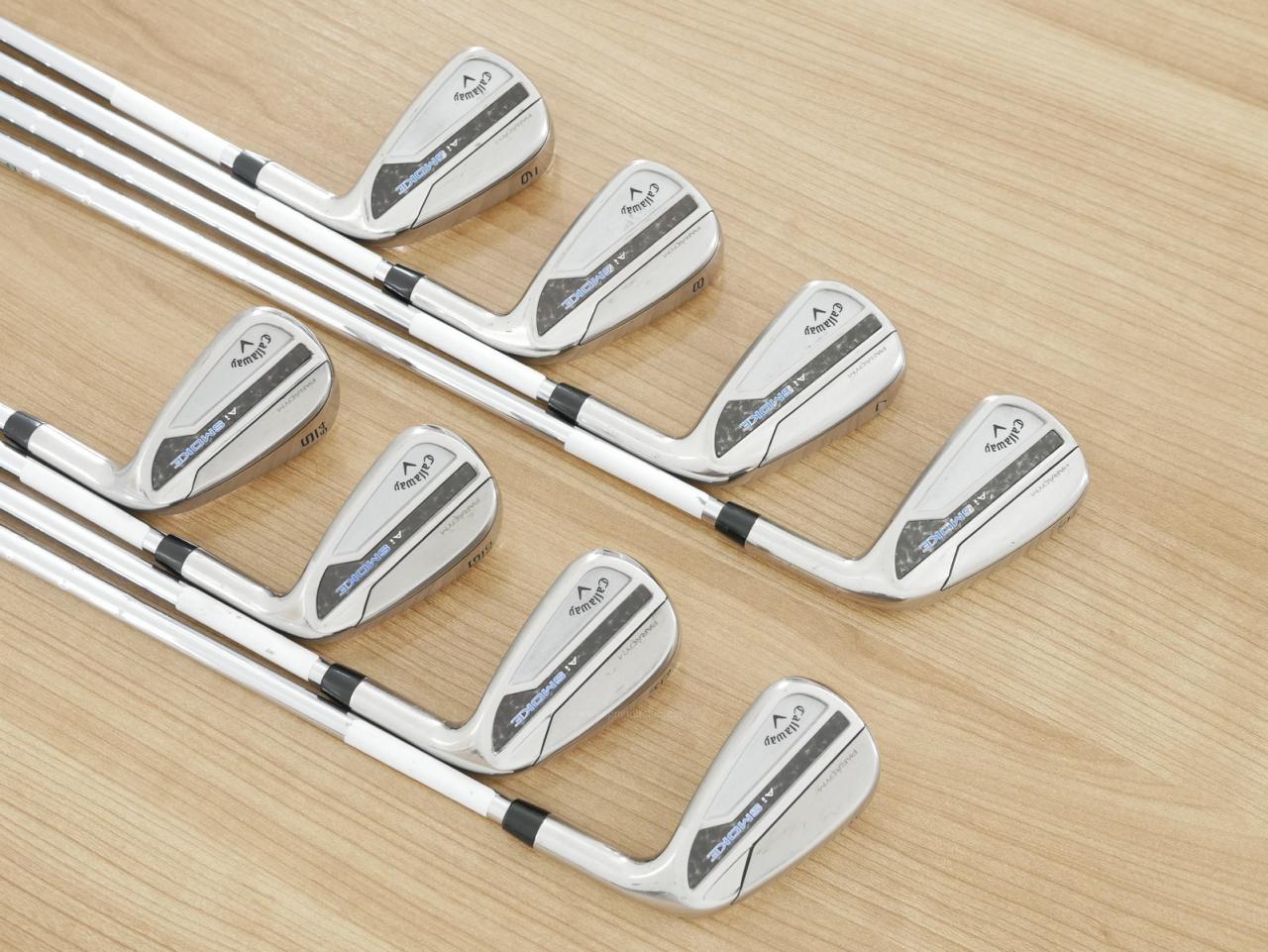 Iron set : Callaway : ชุดเหล็ก Callaway Paradym Ai Smoke (ออกปี 2024 ตีง่ายมาก ไกล Japan Spec.) มีเหล็ก 6-Pw,Aw,Gw,Sw (8 ชิ้น) ก้านเหล็ก NS Pro 950 NEO Flex S