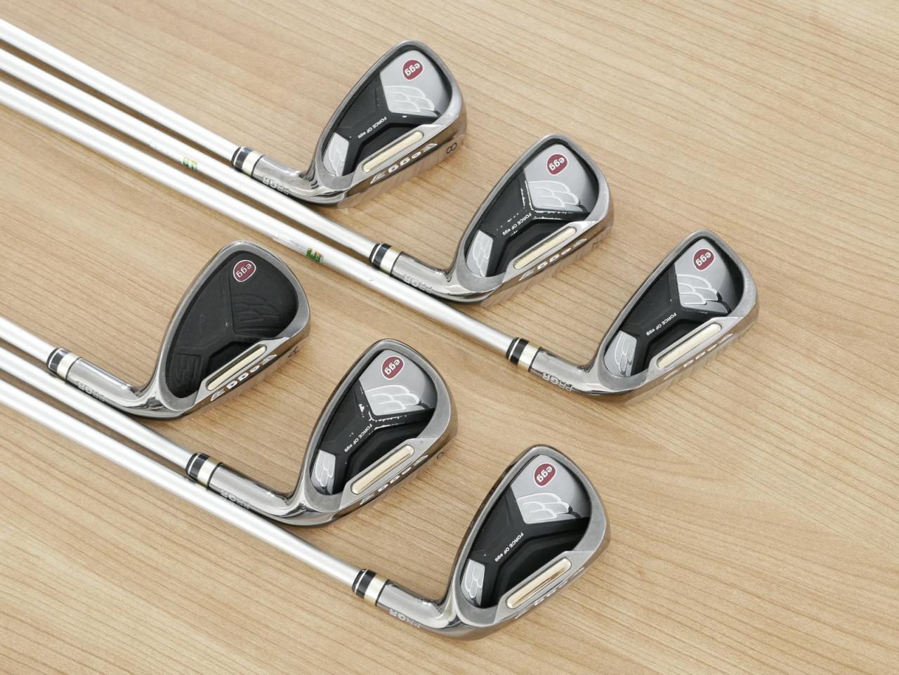 Iron set : PRGR : ชุดเหล็กกระเทย PRGR New Egg Iron (ปี 2017 ตีง่ายและไกลมาก) มีเหล็ก 6-Pw,Aw (6 ชิ้น) ก้านกราไฟต์ M-37 Flex R