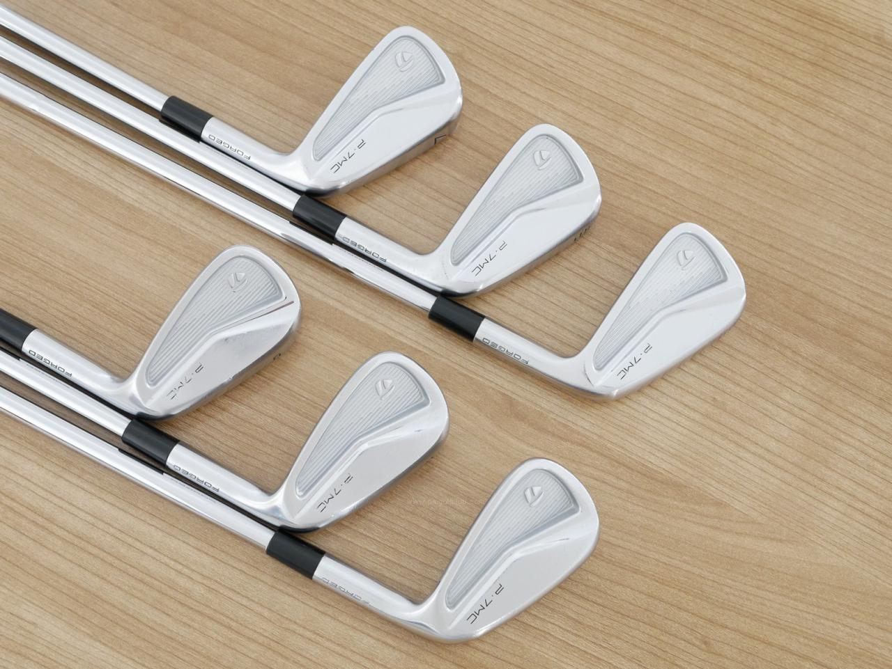 Iron set : Taylormade : ชุดเหล็ก Taylormade P7MC Forged (ซีรี่ย์ท้อปสุด ออกปี 2021) มีเหล็ก 5-Pw (6 ชิ้น) ก้านเหล็ก Dynamic Gold EX Weight Lock Tour Issue S200