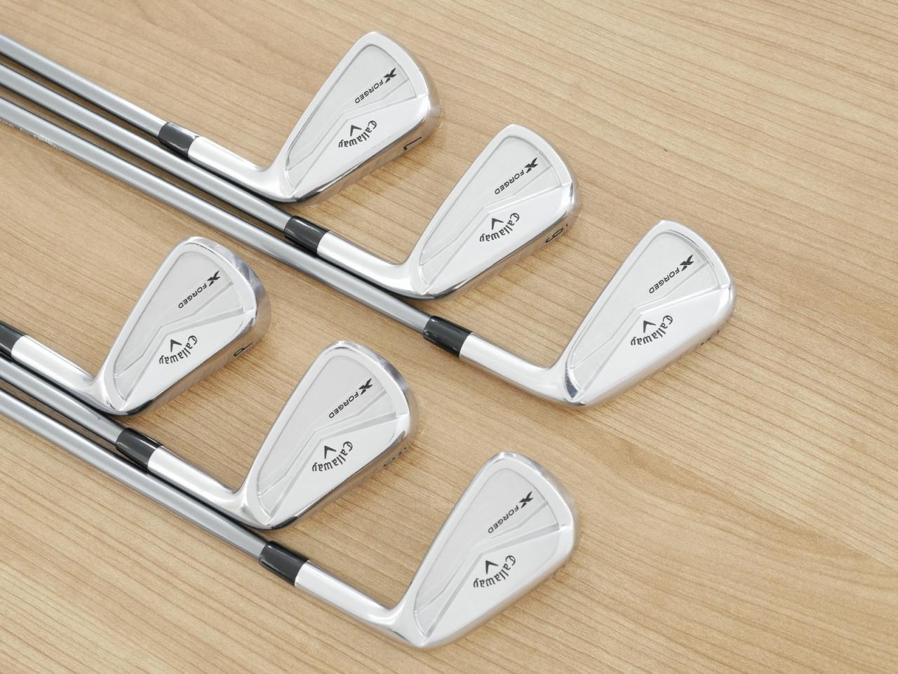 Iron set : Callaway : ชุดเหล็ก Callaway X Forged (ออกปี 2024 นุ่ม แน่น หล่อมาก) มีเหล็ก 5-Pw (6 ชิ้น) ก้านกราไฟต์ Fujikura MC 70 Flex S