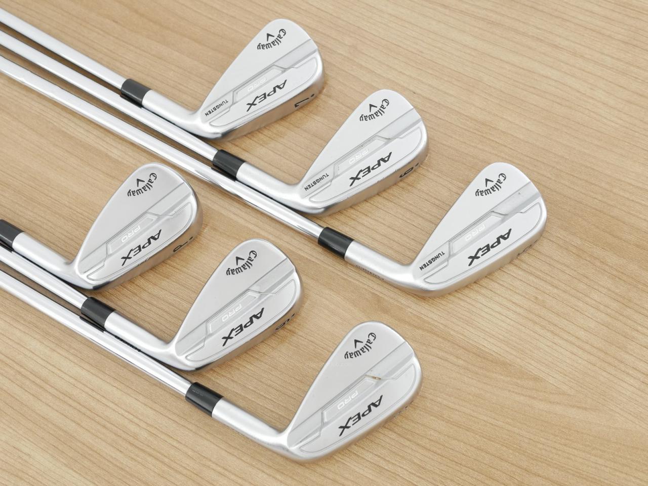 Iron set : Callaway : ชุดเหล็ก Callaway APEX Pro Forged (ออกปี 2022) มีเหล็ก 5-Pw (6 ชิ้น) ก้านเหล็ก NS Pro Modus 105 Flex S