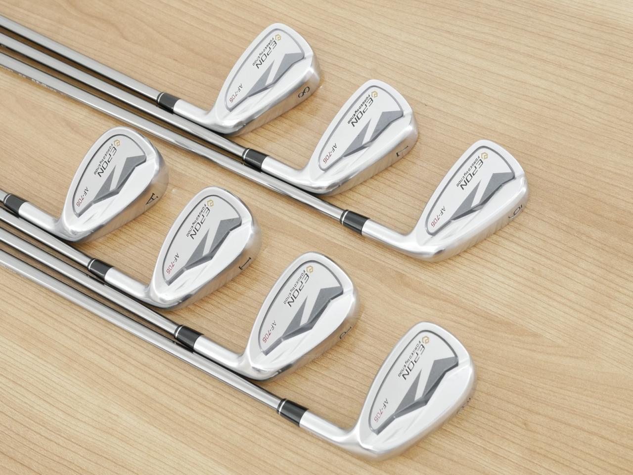 Iron set : Epon : ชุดเหล็ก EPON AF-706 Forged (ออกปี 2021 ใบใหญ่ ตีง่าย ไกล) มีเหล็ก 6-Pw,Tw,Aw (7 ชิ้น) สุดยอดก้าน Fujikura Diamond Speeder 6 Flex S