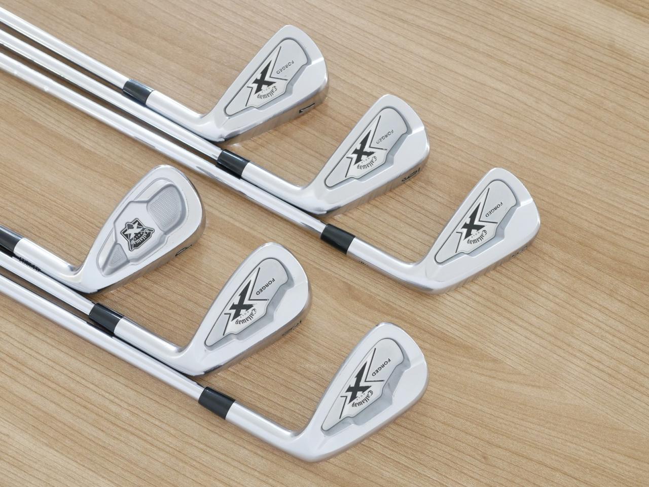 Iron set : Callaway : ชุดเหล็ก Callaway X Forged มีเหล็ก 5-Pw (6 ชิ้น) ก้านเหล็ก NS Pro 950 Flex S