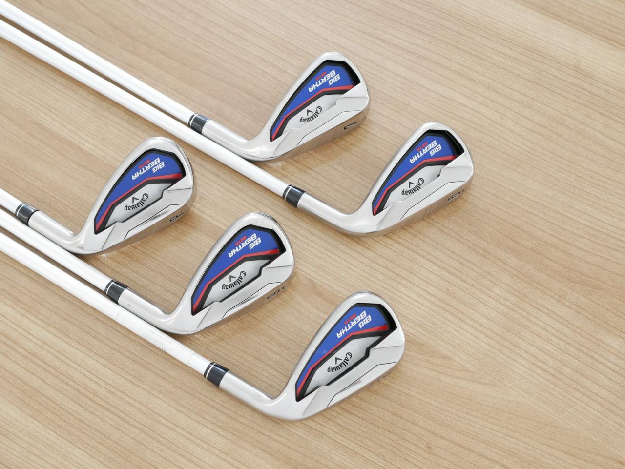 Iron set : Callaway : ชุดเหล็ก Callaway Big Bertha Beta (ใบใหญ่ ตีง่ายมาก) มีเหล็ก 6-Pw (5 ชิ้น) ก้านกราไฟต์ Fujikura Air Speeder Flex R