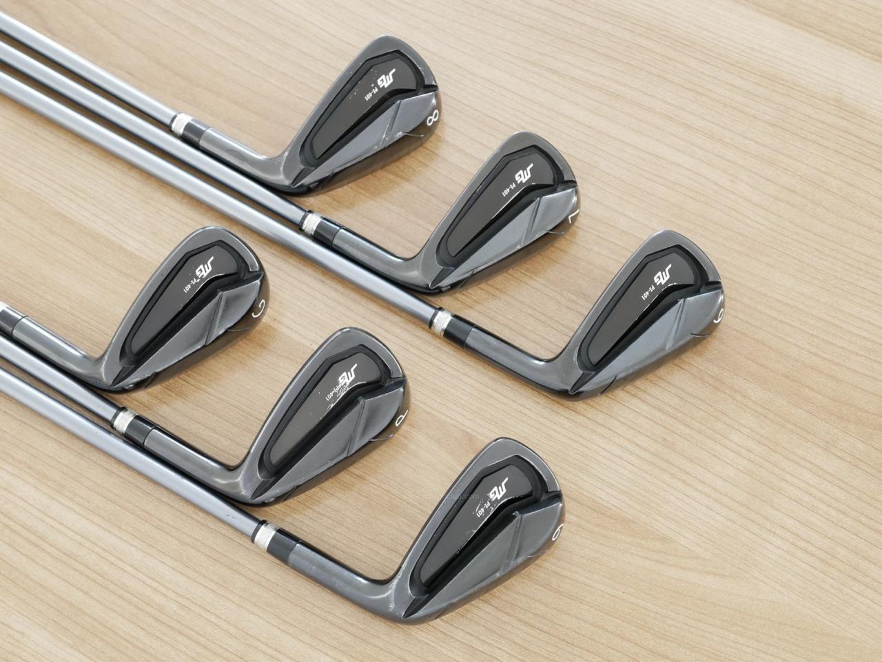 Iron set : Miura : ชุดเหล็ก Miura PI-401 Black Limited (หายาก ออกปี 2021 นุ่ม ง่าย ระยะดี) มีเหล็ก 6-Pw,Aw (6 ชิ้น) ก้านกราไฟต์ Fujikura MCI Black 100 Flex S