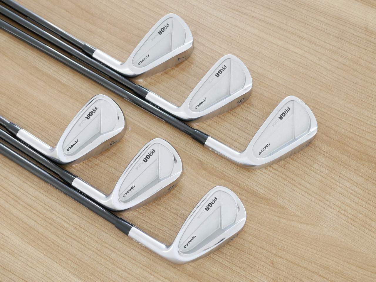 Iron set : PRGR : ชุดเหล็ก PRGR TUNE 02 CB Forged (นุ่มมาก หายากมาก) มีเหล็ก 5-Pw (6 ชิ้น) ก้านกราไฟต์ Tour AD 85 Flex S