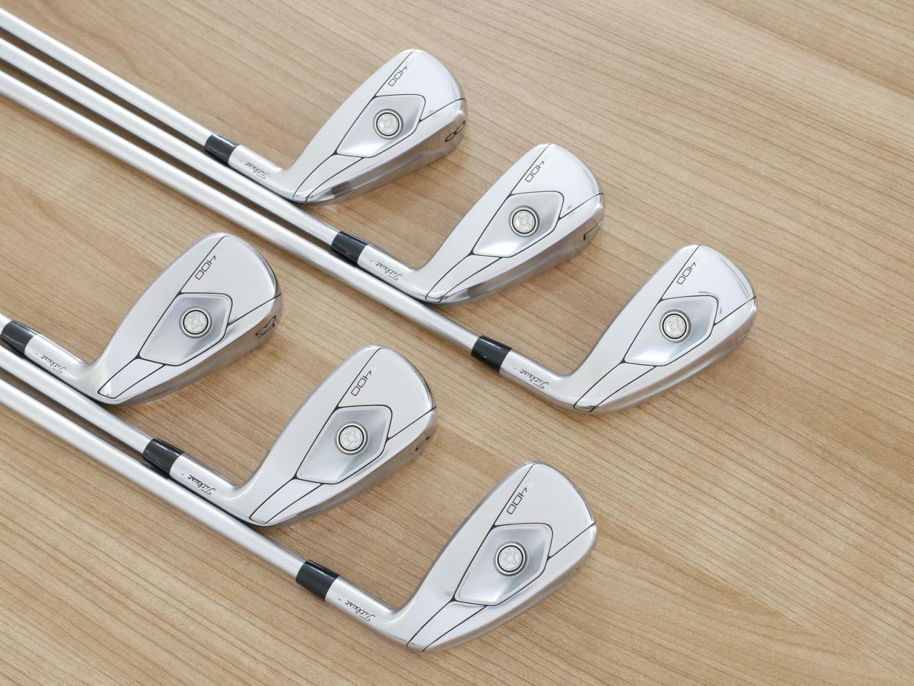 Iron set : Titleist : ชุดเหล็ก Titleist T400 (รุ่นล่าสุด ออกปี 2023 ตีง่ายที่สุด ไกลที่สุด) มีเหล็ก 6-Pw,43 (6 ชิ้น) ก้านกราไฟต์ Titleist 3D401 i50 Flex R