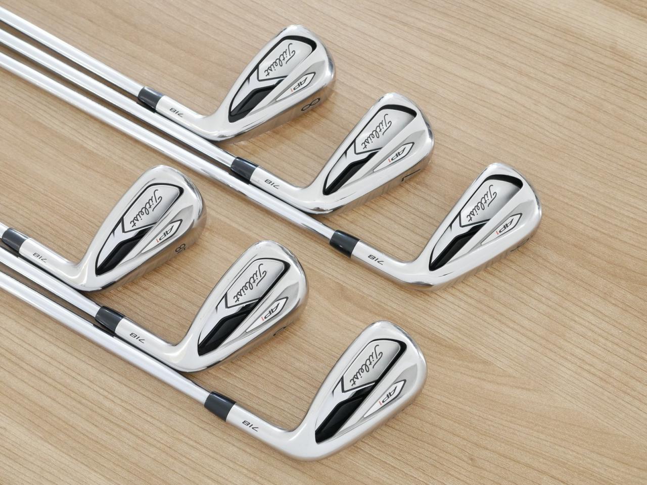Iron set : Titleist : ชุดเหล็ก Titleist AP1 718 (ออกปี 2018) มีเหล็ก 6-Pw,48 (6 ชิ้น) ก้านเหล็ก NS Pro ZELOS 7 Flex R
