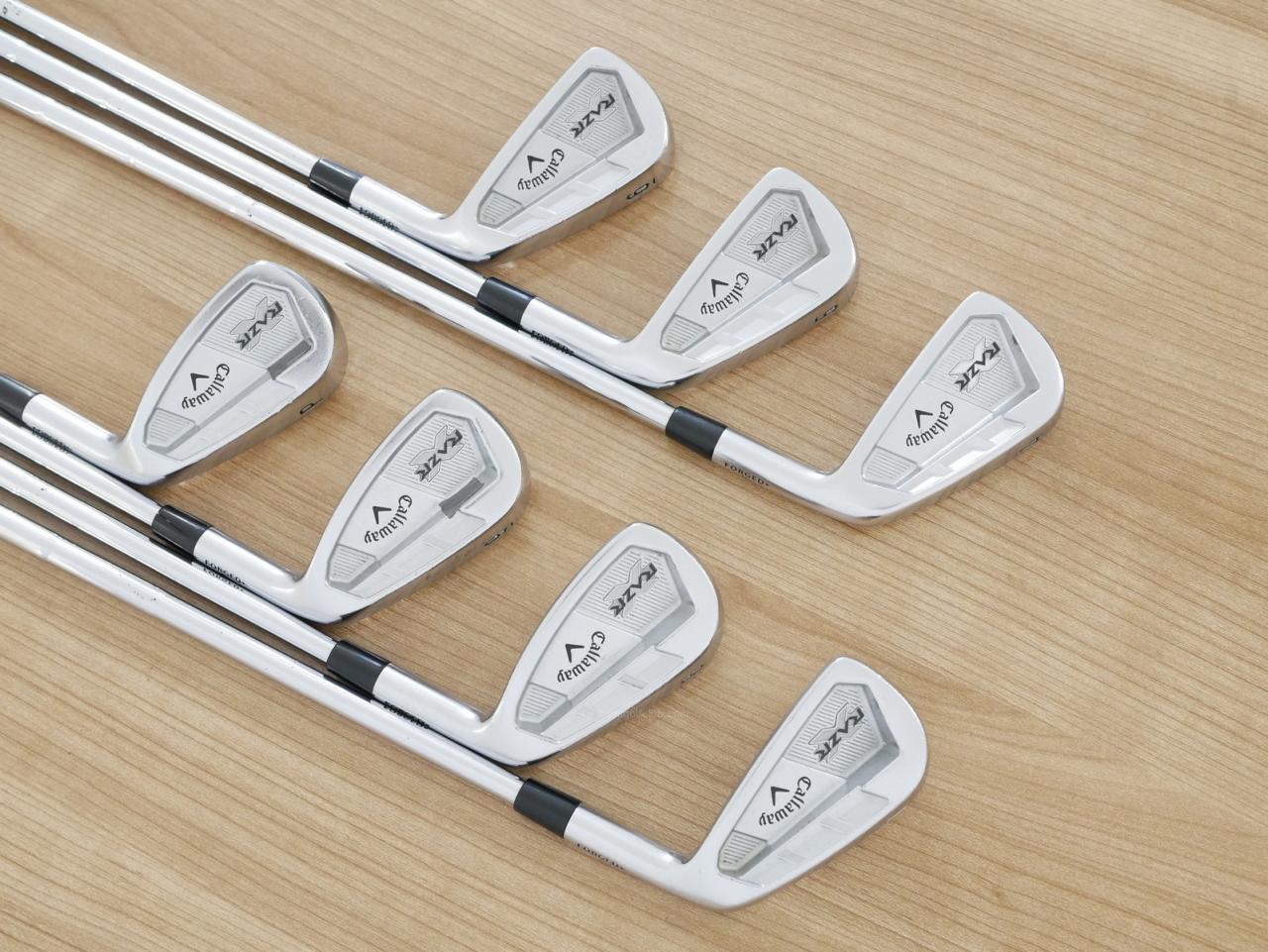Iron set : Callaway : ชุดเหล็ก Callaway RAZR X Forged มีเหล็ก 4-Pw (7 ชิ้น) ก้านเหล็ก Dynamic Gold X100