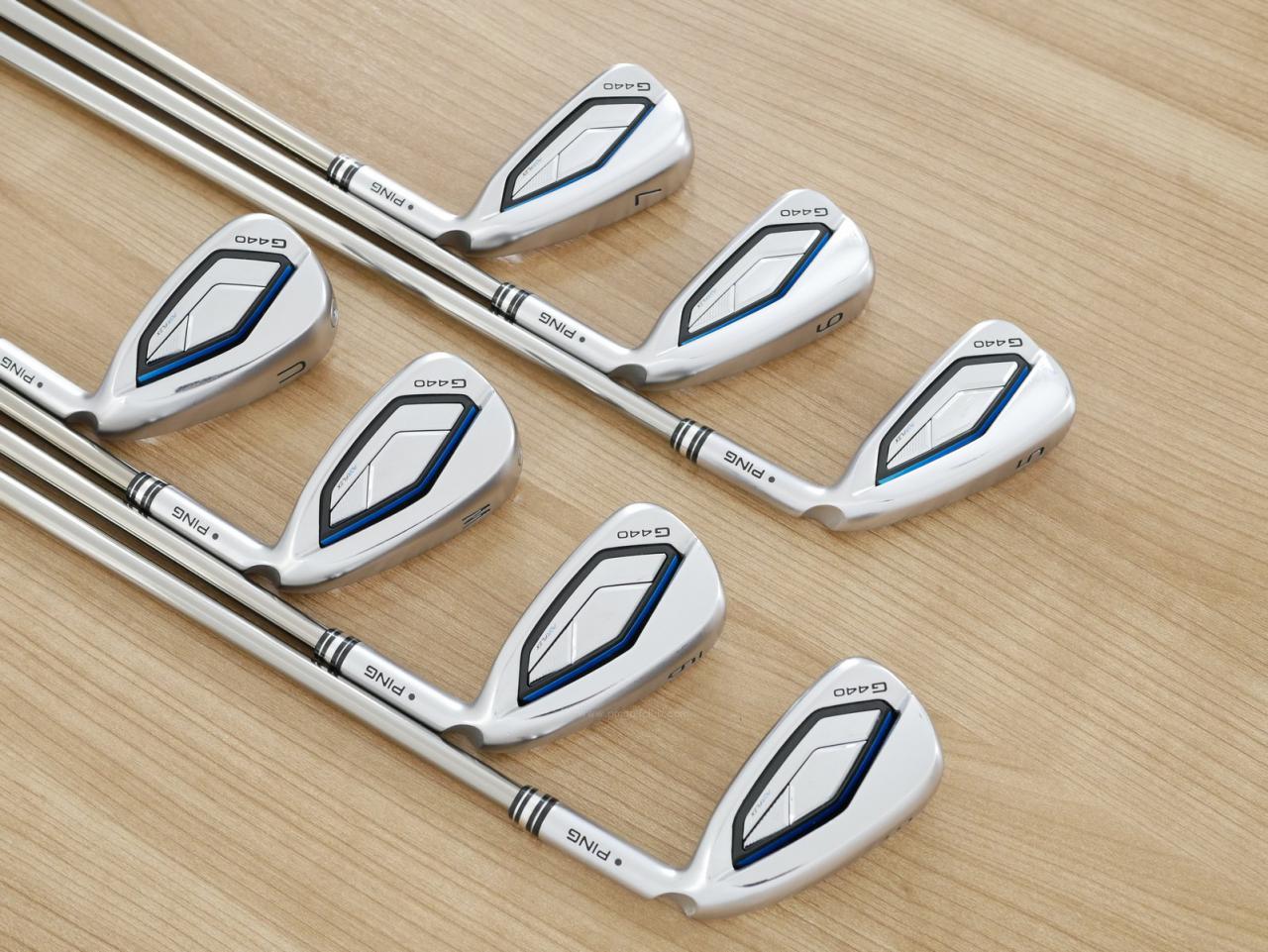 Iron set : Ping : ชุดเหล็ก Ping G440 (รุ่นล่าสุด ออกปี 2025 Japan Spec. ใบใหญ่ ง่าย ไกล) มีเหล็ก 5-W,U (7 ชิ้น) ก้านกราไฟต์ Ping Tour 2.0 85 Flex S