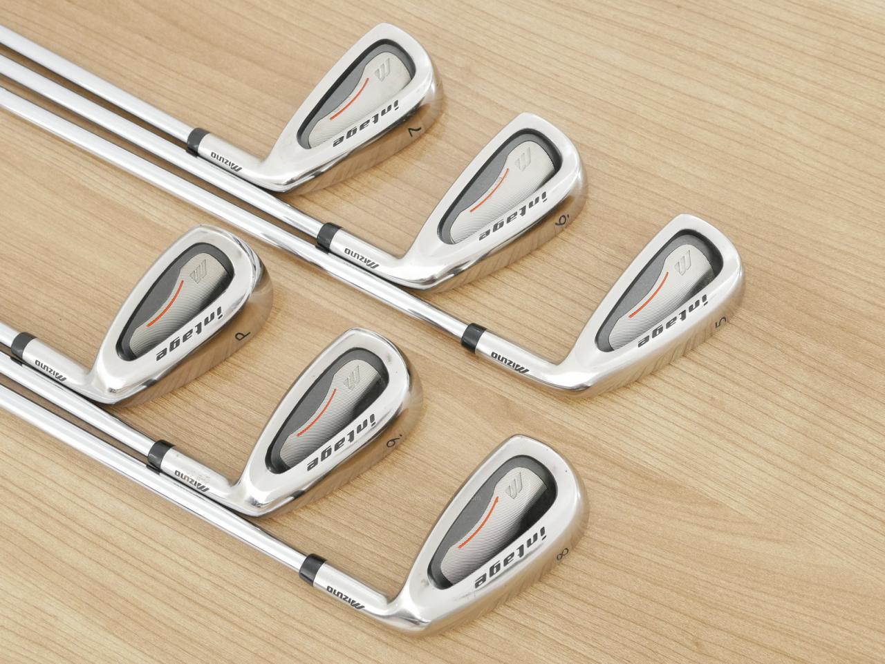 Iron set : Mizuno : ชุดเหล็ก Mizuno Intage Titanium (รุ่นท๊อป ใบใหญ่ ตีไกลมาก) มีเหล็ก 5-Pw (6 ชิ้น) ก้านเหล็ก NS Pro 950 Flex R