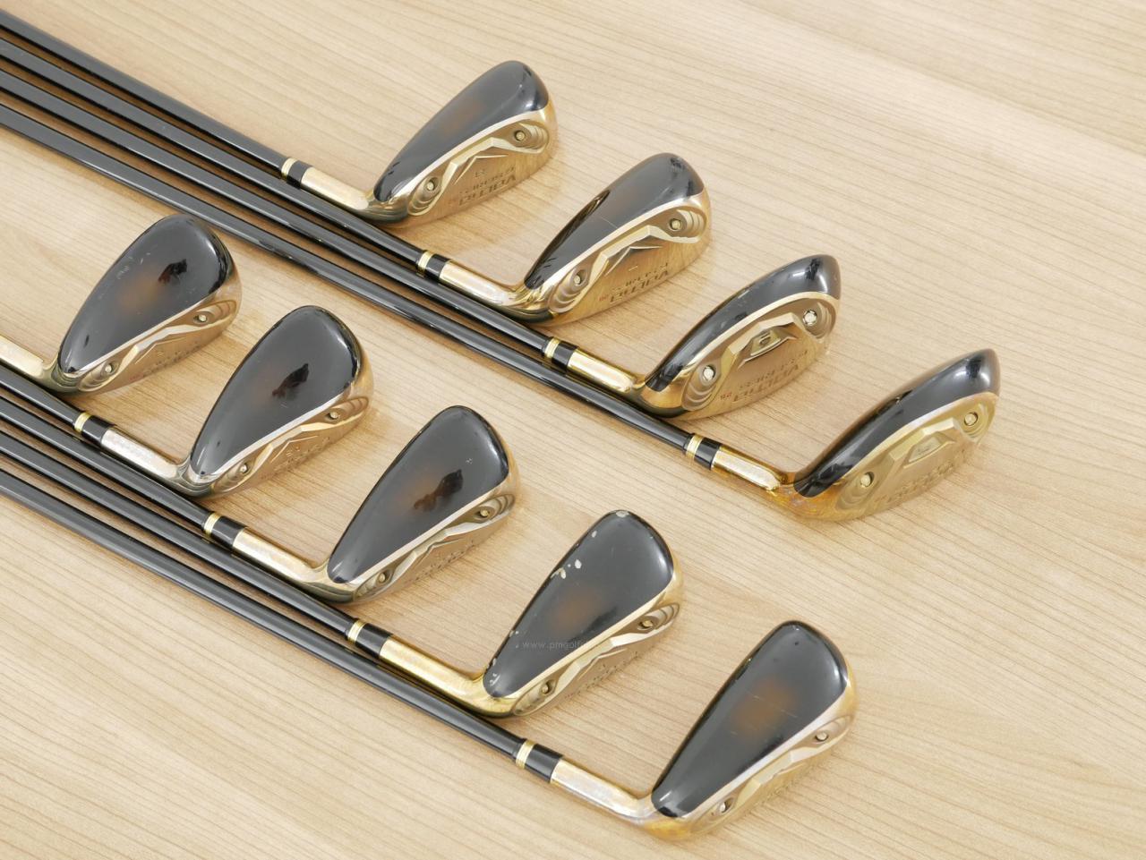 Iron set : Katana : ชุดเหล็กกระเทย Katana Voltio G Series มีเหล็ก 5-Pw,Aw,As,Sw (9 ชิ้น ระยะเทียบเท่า เหล็ก 6-Pw,Aw,Sw) ก้าน Tour AD VT-5 Flex R