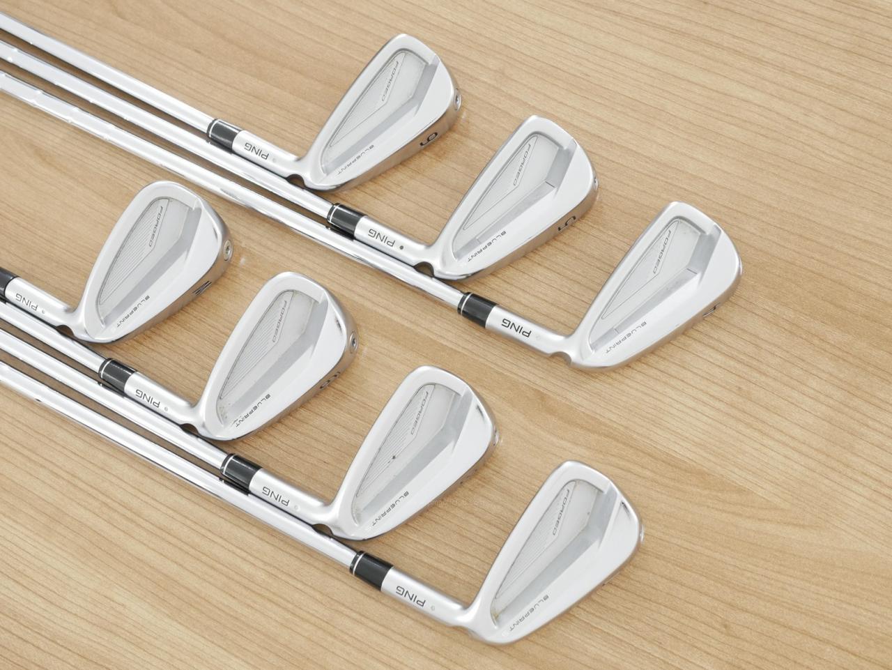 Iron set : Ping : ชุดเหล็ก Ping Blueprint S Forged (รุ่นล่าสุด ออกปี 2024 นุ่ม คม) มีเหล็ก 4-Pw (7 ชิ้น) ก้านเหล็ก NS Pro MODUS 105 Flex S