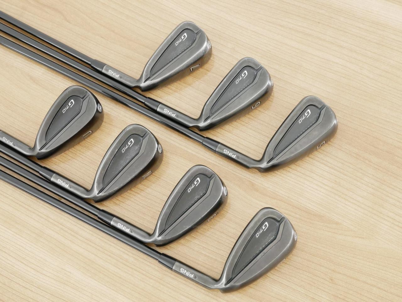 Iron set : Ping : ชุดเหล็ก Ping G710 (ปี 2021 Japan Spec. ใบใหญ่ ง่ายที่สุด ไกลที่สุดของ Ping) มีเหล็ก 5-Pw,Aw (7 ชิ้น) ก้านกราไฟต์ Ping ALTA Distanza 40 Flex R