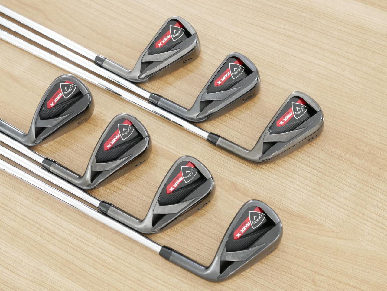 Iron set : Callaway : ชุดเหล็ก Callaway RAZR X Black มีเหล็ก 5-Pw,Sw (7 ชิ้น) ก้านเหล็ก NS Pro 950 Flex S