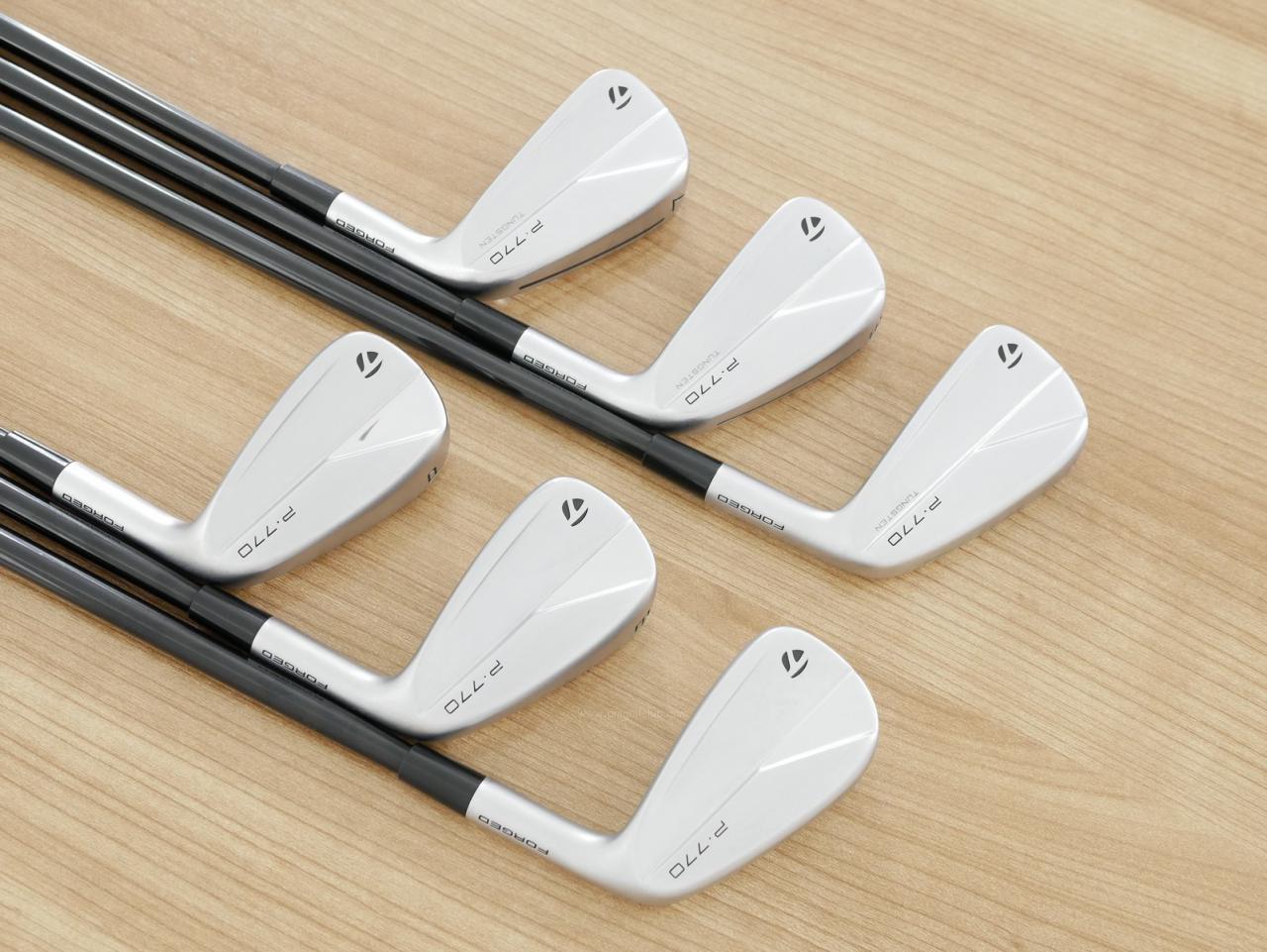 Iron set : Taylormade : ชุดเหล็ก Taylormade P770 Forged (รุ่นปี 2023 นุ่ม แน่น)  มีเหล็ก 5-Pw (6 ชิ้น) ก้านกราไฟต์ Mitsubishi Diamana Thump i95 Flex S