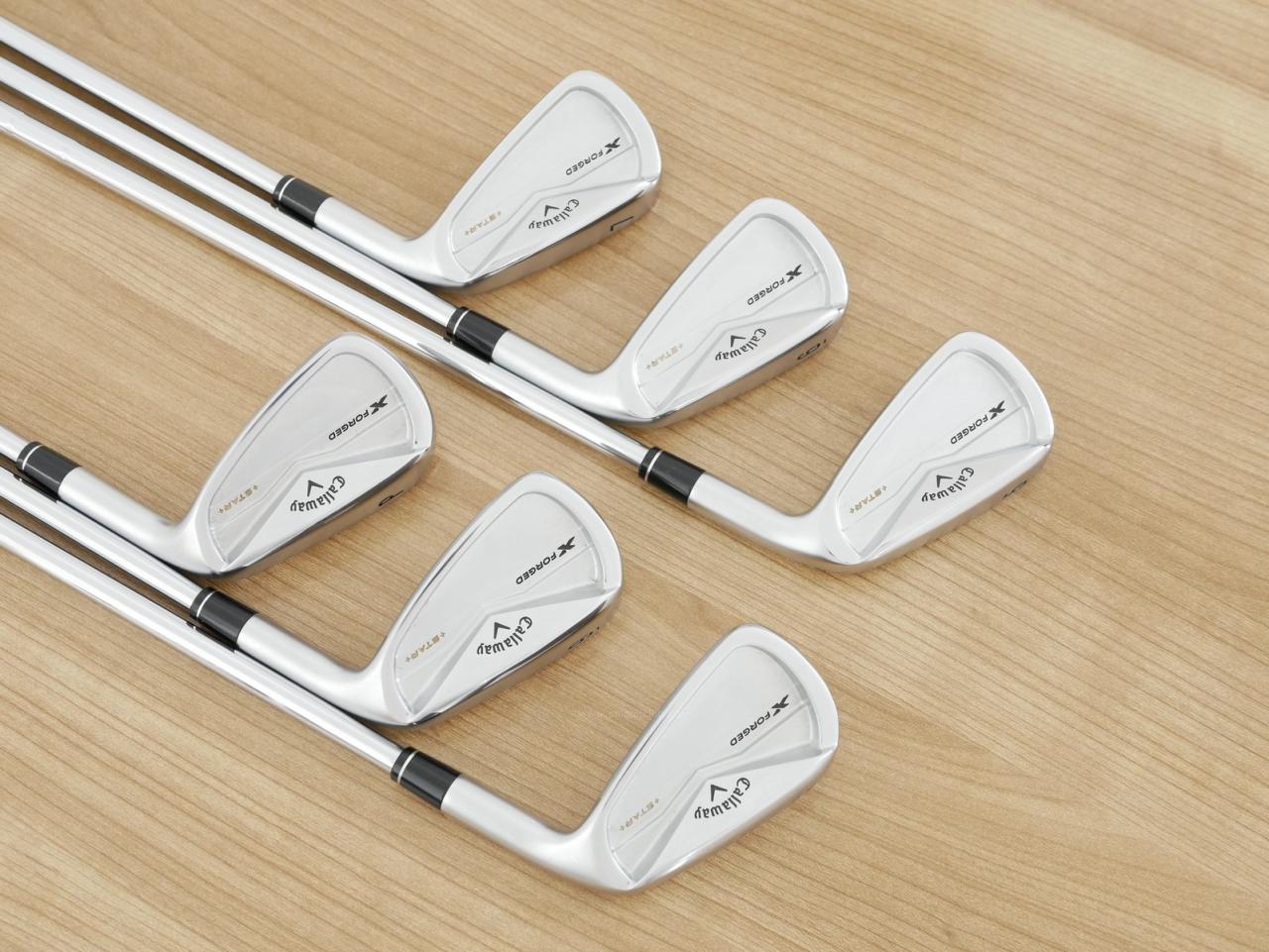 Iron set : Callaway : ชุดเหล็ก Callaway X Forged Star (ออกปี 2024) มีเหล็ก 5-Pw (6 ชิ้น) ก้านเหล็ก NS Pro 950 NEO Flex R