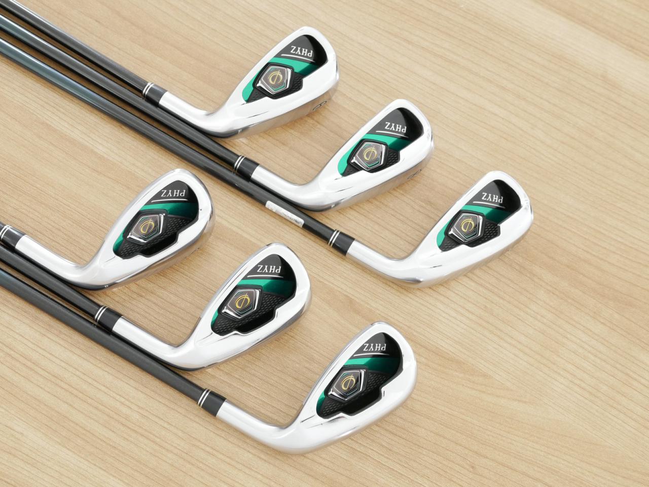 Iron set : Bridgestone : ชุดเหล็ก Bridgestone PHYZ 5 (รุ่นปี 2020 รุ่นท๊อป หน้าเด้งไกลสุดๆ หน้าบางเพียง 1.7 มิล) มีเหล็ก 7-10,Pw,Sw (6 ชิ้น ตีไกลกว่าเหล็กปกติ 1 เบอร์) ก้านกราไฟต์ Flex R-Light (R2)