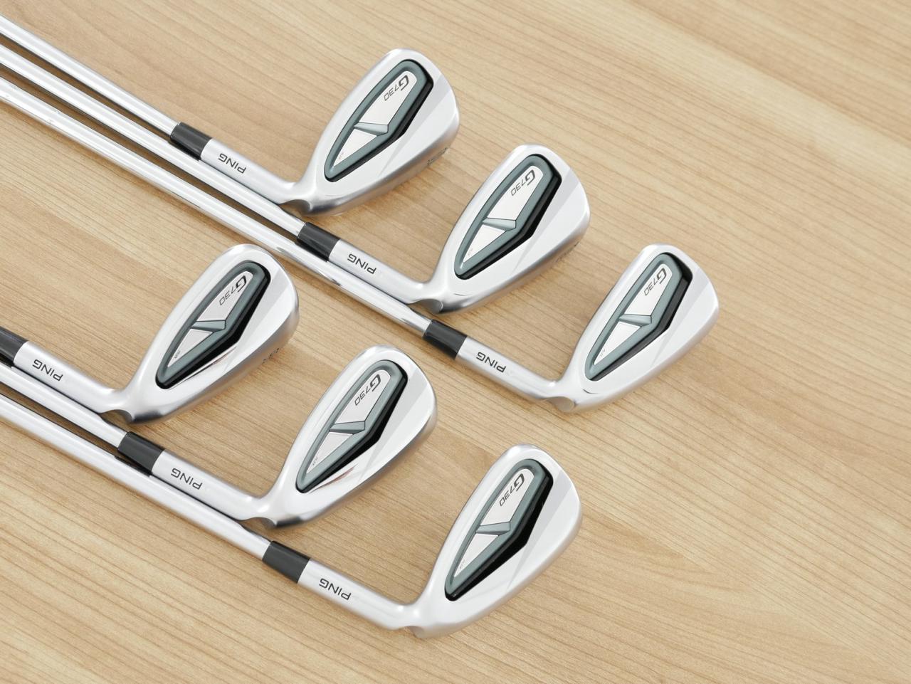Iron set : Ping : ชุดเหล็ก Ping G730 (รุ่นล่าสุด ปี 2024 Japan Spec. ใบใหญ่ ง่ายที่สุด ไกลที่สุดของ Ping) มีเหล็ก 8-Pw,Uw,50,56 (6 ชิ้น) ก้านเหล็ก NS Pro 950 NEO Flex R