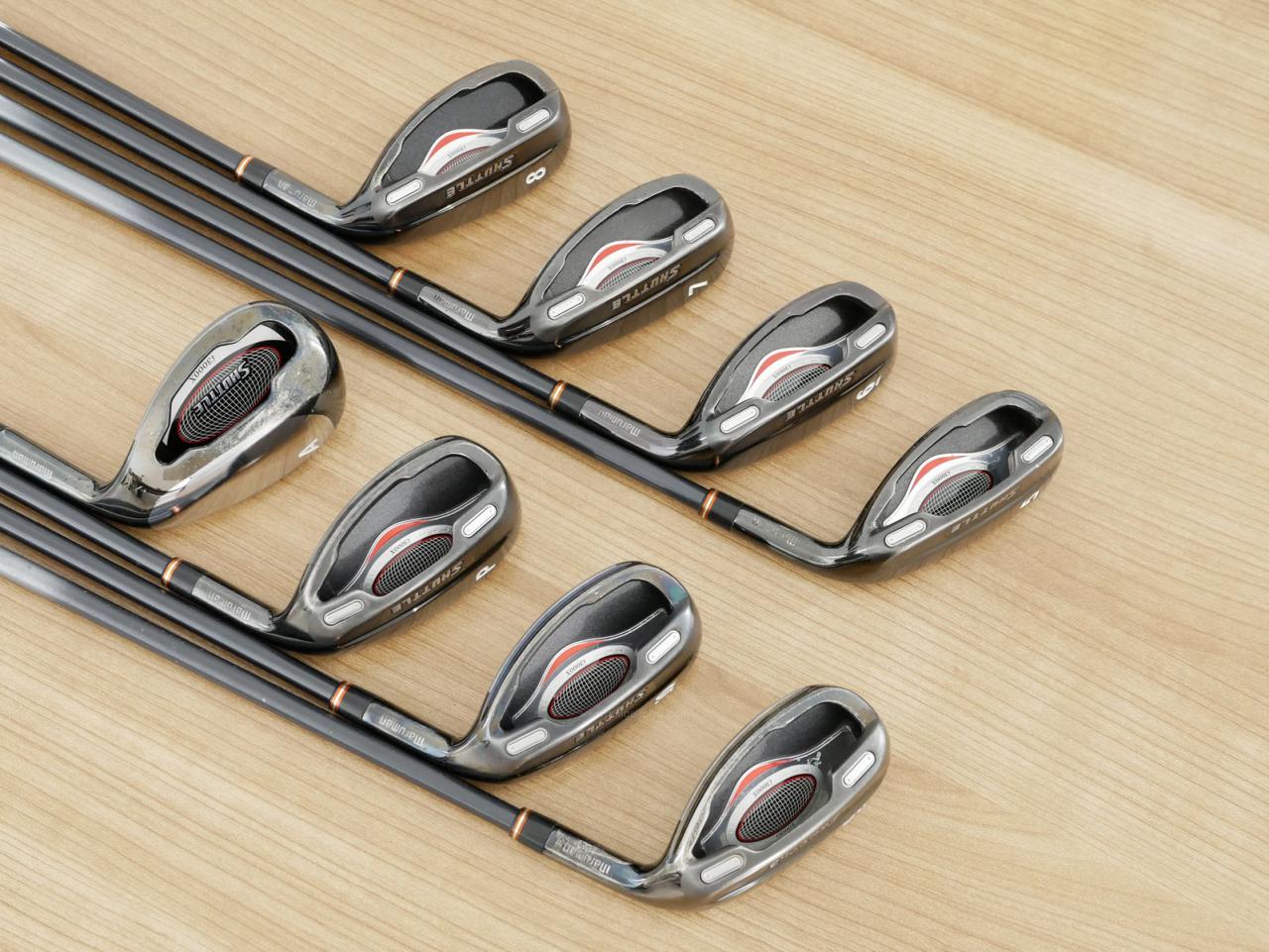 Iron set : Maruman : ชุดเหล็กกระเทย Maruman Shuttle i3000x (ตีง่ายสุดๆ) มีเหล็ก 5-10,Pw,Aw (8 ชิ้น เทียบเท่า 4-Pw,Aw) ก้านกราไฟต์ Flex S