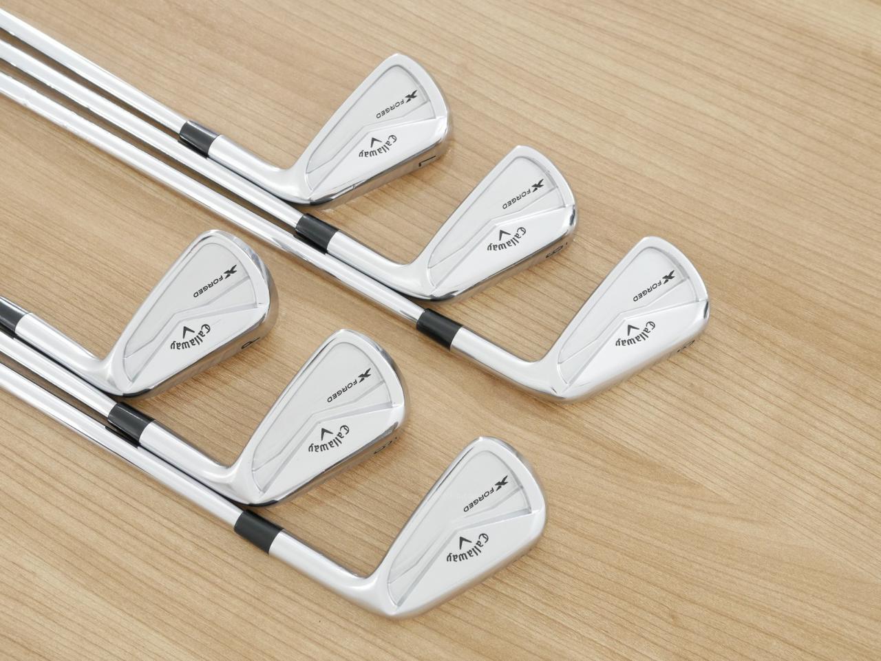 Iron set : Callaway : ชุดเหล็ก Callaway X Forged (รุ่นล่าสุด ปี 2024 นุ่ม แน่น หล่อมาก) มีเหล็ก 5-Pw (6 ชิ้น) ก้านเหล็ก NS Pro Modus 105 Flex S