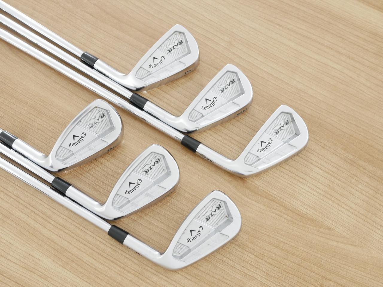 Iron set : Callaway : ชุดเหล็ก Callaway RAZR X Forged มีเหล็ก 5-Pw (6 ชิ้น) ก้านเหล็ก NS Pro 950 Flex -